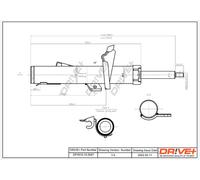 Drve+ DP1610.10.0047 Ammortizzatore per FORD