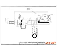 Drve+ DP1610.10.0051 Ammortizzatore per MERCEDES-BENZ