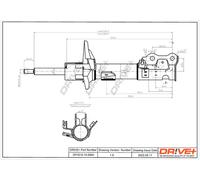 Drve+ DP1610.10.0064 Ammortizzatore per FORD