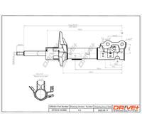 Drve+ DP1610.10.0065 Ammortizzatore per FORD