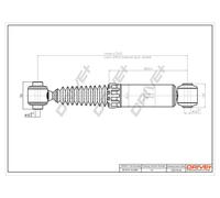 Drve+ DP1610.10.0066 Ammortizzatore per PEUGEOT