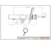 Drve+ DP1610.10.0069 Ammortizzatore per CITROËN
