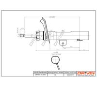 Drve+ DP1610.10.0070 Ammortizzatore per CITROËN