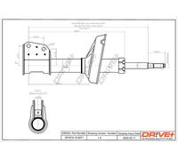 Drve+ DP1610.10.0071 Ammortizzatore per RENAULT