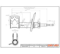 Drve+ DP1610.10.0077 Ammortizzatore per CITROËN,DS,PEUGEOT