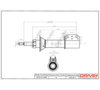 Drve+ DP1610.10.0083 Ammortizzatore per RENAULT