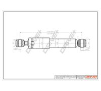 Drve+ DP1610.10.0084 Ammortizzatore per FIAT