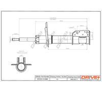 Drve+ DP1610.10.0086 Ammortizzatore per FIAT