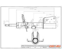 Drve+ DP1610.10.0094 Ammortizzatore per RENAULT