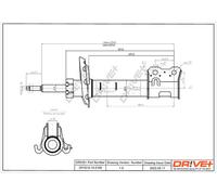 Drve+ DP1610.10.0109 Ammortizzatore per OPEL,VAUXHALL