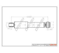 Drve+ DP1610.10.0112 Ammortizzatore per ABARTH,FIAT