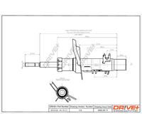 Drve+ DP1610.10.0113 Ammortizzatore per CITROËN