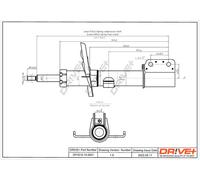 Drve+ DP1610.10.0115 Ammortizzatore per RENAULT