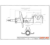 Drve+ DP1610.10.0116 Ammortizzatore per RENAULT