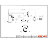 Drve+ DP1610.10.0118 Ammortizzatore per AUDI,SEAT,VW