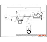 Drve+ DP1610.10.0134 Ammortizzatore per MERCEDES-BENZ