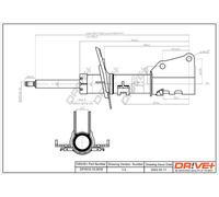 Drve+ DP1610.10.0142 Ammortizzatore per RENAULT