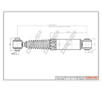 Drve+ DP1610.10.0144 Ammortizzatore per CITROËN,PEUGEOT