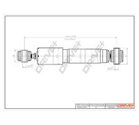 Drve+ DP1610.10.0151 Ammortizzatore per CITROËN,FIAT,PEUGEOT