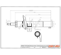 Drve+ DP1610.10.0152 Ammortizzatore per AUDI,VW