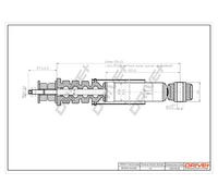 Drve+ DP1610.10.0155 Ammortizzatore per RENAULT