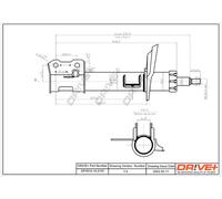 Drve+ DP1610.10.0157 Ammortizzatore per OPEL,VAUXHALL