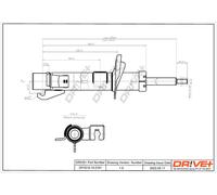 Drve+ DP1610.10.0161 Ammortizzatore per FORD