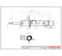 Drve+ DP1610.10.0162 Ammortizzatore per FORD