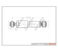 Drve+ DP1610.10.0170 Ammortizzatore per CITROËN,FIAT,PEUGEOT