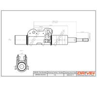 Drve+ DP1610.10.0172 Ammortizzatore per MERCEDES-BENZ,VW