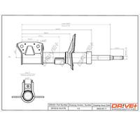 Drve+ DP1610.10.0178 Ammortizzatore per DACIA,RENAULT