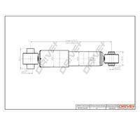 Drve+ DP1610.10.0197 Ammortizzatore per NISSAN
