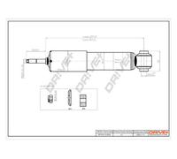 Drve+ DP1610.10.0528 Ammortizzatore per VW