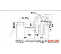 Drve+ DP2110.10.1084 Kit giunti, Semiasse per ALFA ROMEO,FIAT
