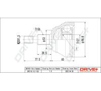 Drve+ DP2110.10.1120 Kit giunti, Semiasse per AUDI,SEAT,SKODA,VW