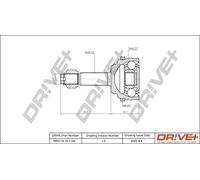 Drve+ DP2110.10.1135 Kit giunti, Semiasse per CHEVROLET,DAEWOO
