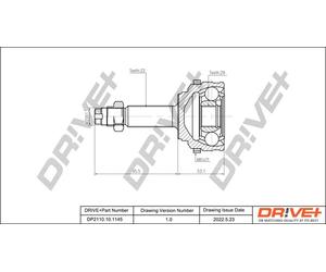 Drve+ DP2110.10.1145 Kit giunti, Semiasse per CITROËN,OPEL,PEUGEOT,RENAULT