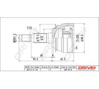 Drve+ DP2110.10.1163 Kit giunti, Semiasse per DAEWOO