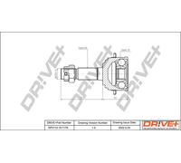Drve+ DP2110.10.1176 Kit giunti, Semiasse per FIAT