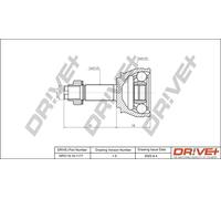 Drve+ DP2110.10.1177 Kit giunti, Semiasse per FIAT