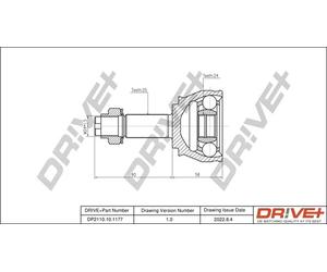 Drve+ DP2110.10.1177 Kit giunti, Semiasse per FIAT