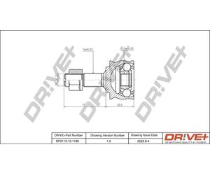Drve+ DP2110.10.1189 Kit giunti, Semiasse per FIAT