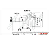 Drve+ DP2110.10.1195 Kit giunti, Semiasse per FIAT,LANCIA