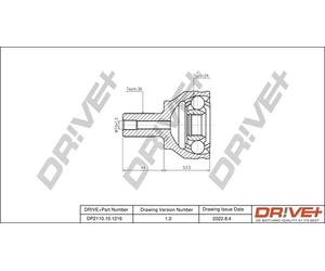 Drve+ DP2110.10.1216 Kit giunti, Semiasse per FORD,VOLVO