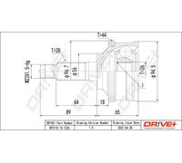 Drve+ DP2110.10.1226 Kit giunti, Semiasse per FORD USA,MAZDA