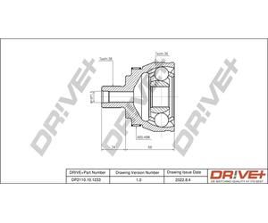 Drve+ DP2110.10.1233 Kit giunti, Semiasse per FORD,SEAT,VW