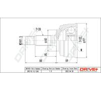Drve+ DP2110.10.1245 Kit giunti, Semiasse per HONDA