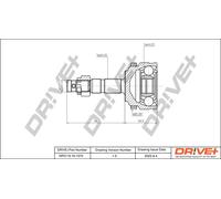 Drve+ DP2110.10.1370 Kit giunti, Semiasse per OPEL,VAUXHALL