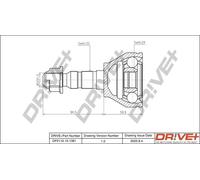 Drve+ DP2110.10.1381 Kit giunti, Semiasse per OPEL,VAUXHALL