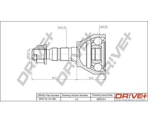 Drve+ DP2110.10.1381 Kit giunti, Semiasse per OPEL,VAUXHALL